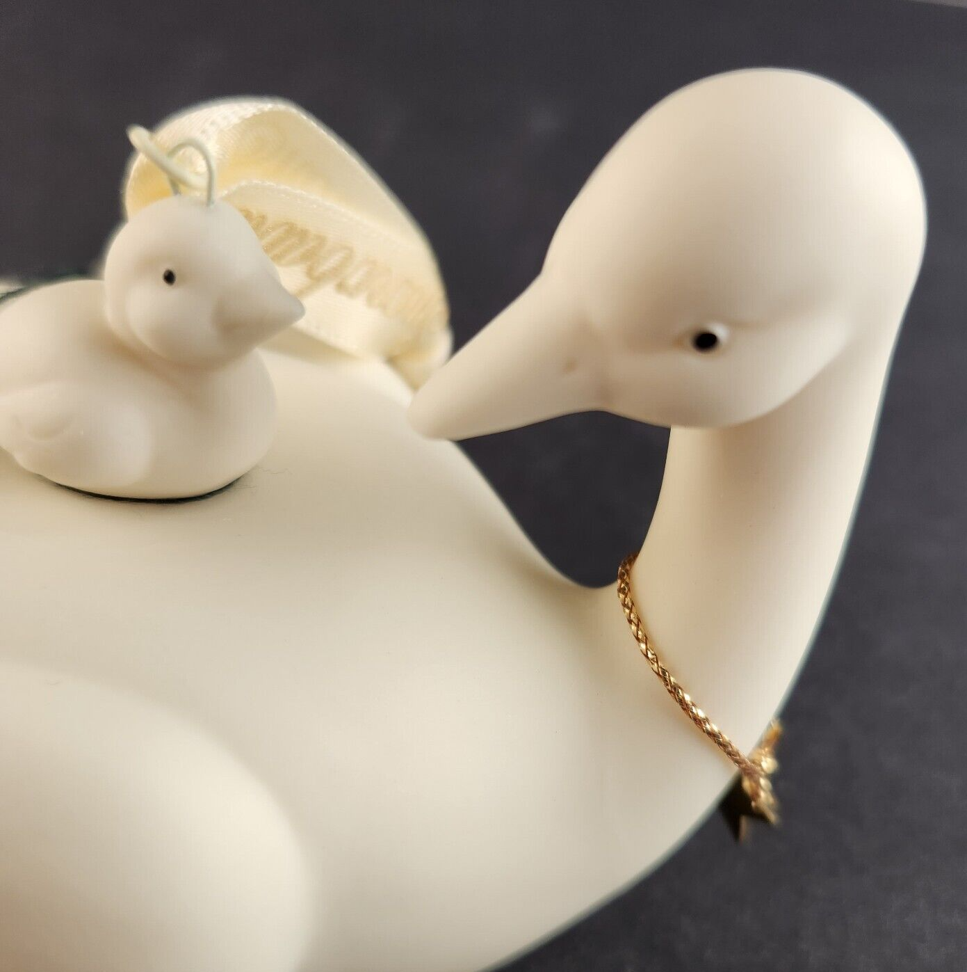 Department 56 Snow Babies FROSTY FROLIC 2000 Bisque Porcelain Goose Ornament