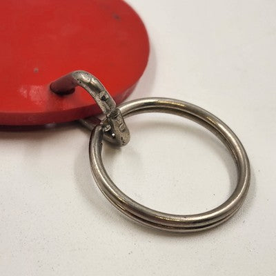 Betty Boop Red Round Keychain Keyring Rubber Disk 2.5" 1995 Vintage Hearst