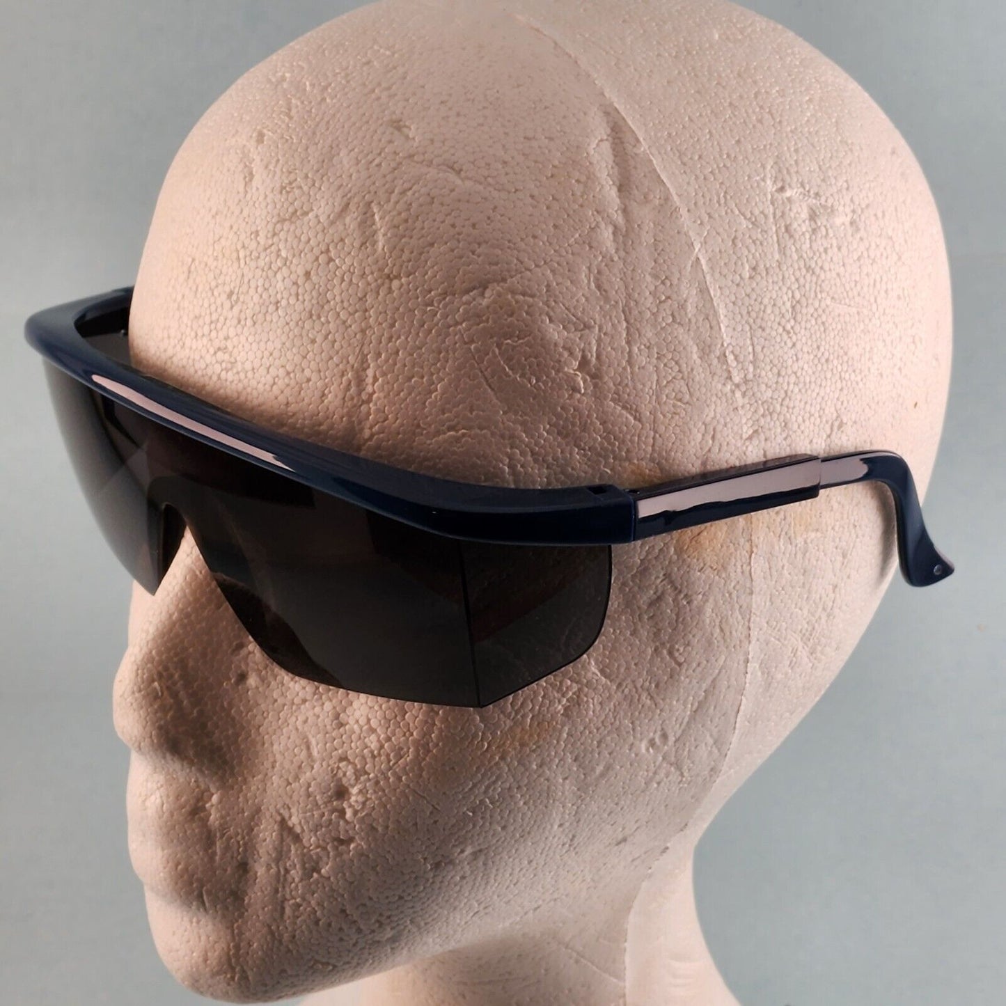 ERB Sting Ray Safety Glasses Half Frame Telescoping Temples UV Protection Z87.1+ (Blue, Gray & N/A)