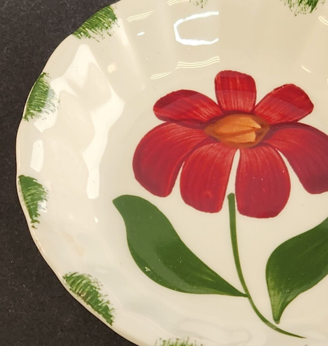 Southern Potteries Blue Ridge Beth Design Hand Painted Desert Bowl 5½"