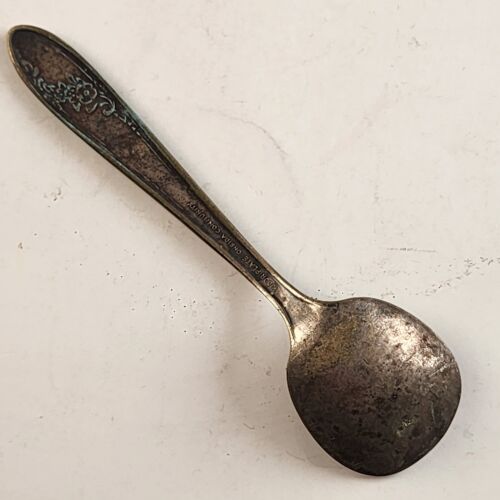 3 Baby Spoons Silver-Plate Oneida Community White Orchid Patterns