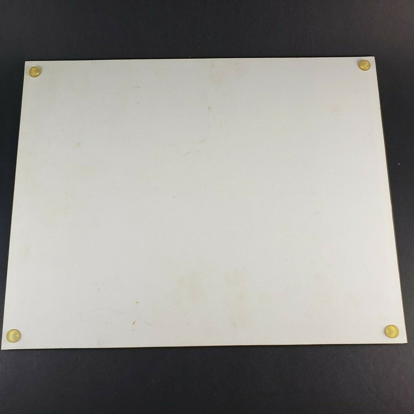 Tempered Glass Cutting Board Trivet FOLK ART Hearted Farm Scene 15"x12" Signed