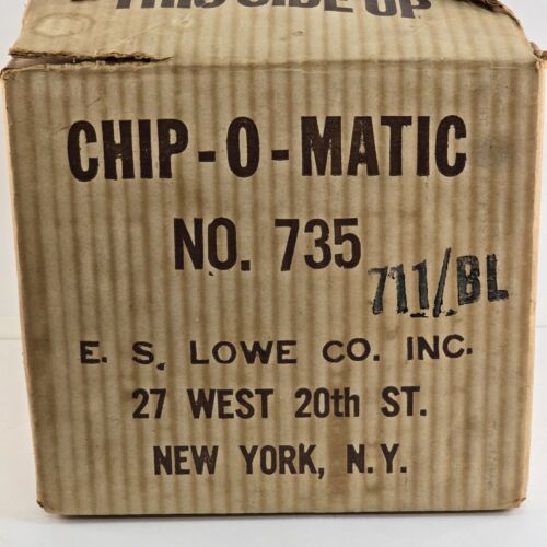 Chip-O-Matic Plastic Poker Chip Dispenser ES Lowe Black Body with 250 Chips