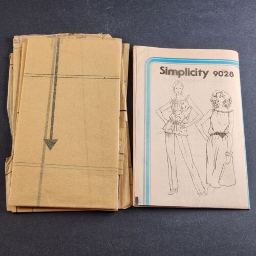 Simplicity 9028 Vintage Sewing Pattern Misses Jiffy Dress or Tunic Pants 14 16