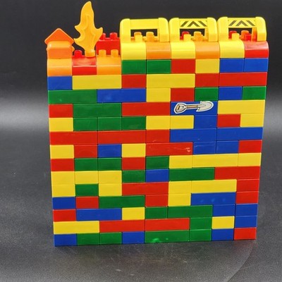 Lot of Mega Bloks 190 Building Blocks and 18 Pcs People Cars Equipment & Tools