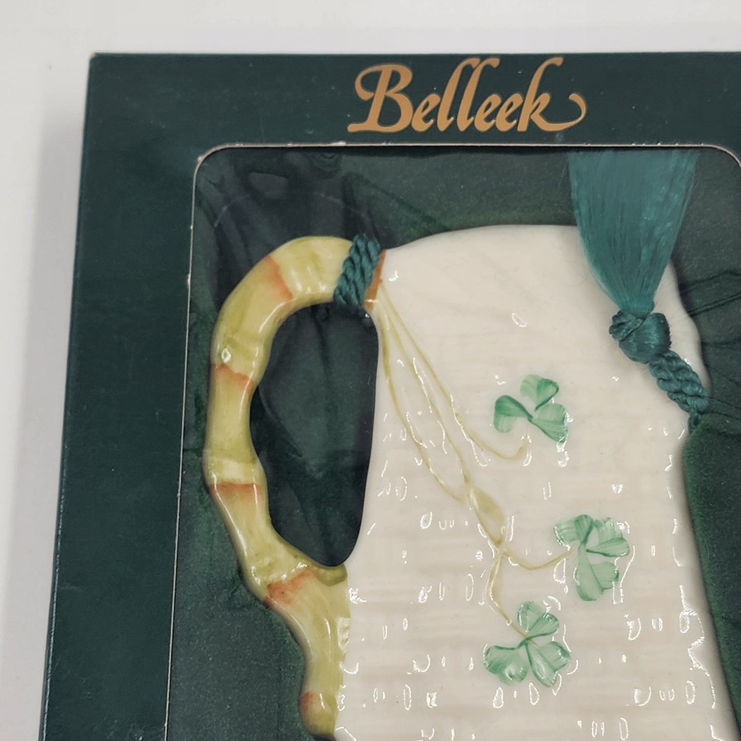 NEW Belleek Beer Stein Christmas Ornament Irish Porcelain Fine Parian China 2232