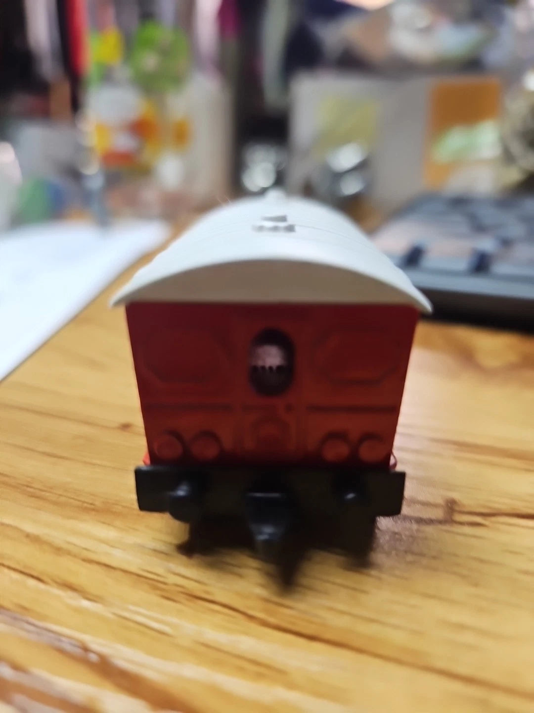 Majorette ECG Train Car Passenger Coach Red 1.87 Scale France 2.75" Vintage