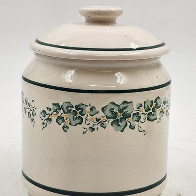 Corelle Coordinates Callaway Ivy Small 5" Canister Jar with Lid China Stoneware