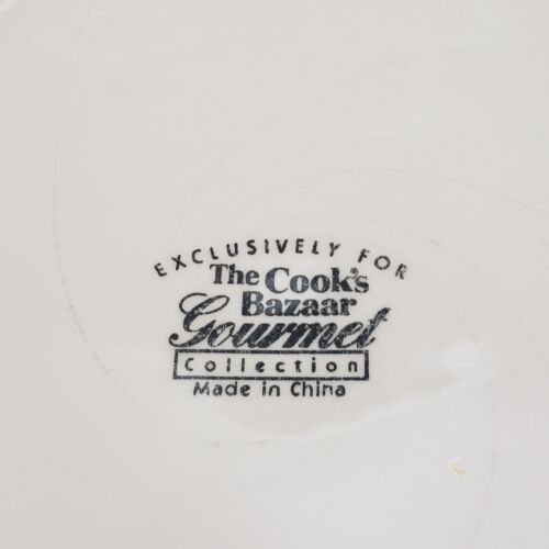 Holly Mountain Lodge 8" Salad Plate Holiday Winter Scene Cook's Bazaar Gourmet