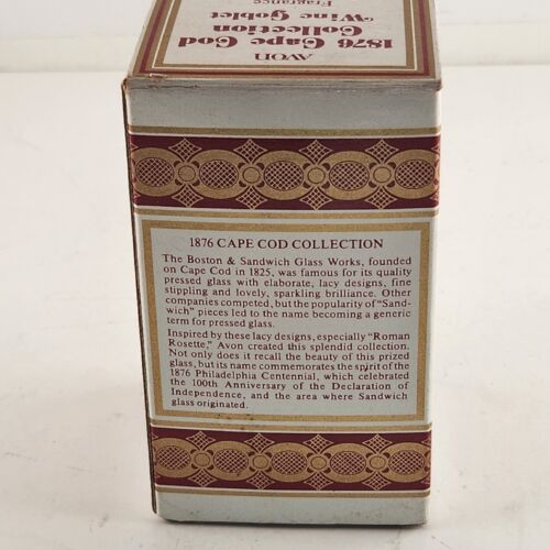 Avon 1876 Cape Cod Collection Wine Goblet and Fragrance Tea Light Candle Holder