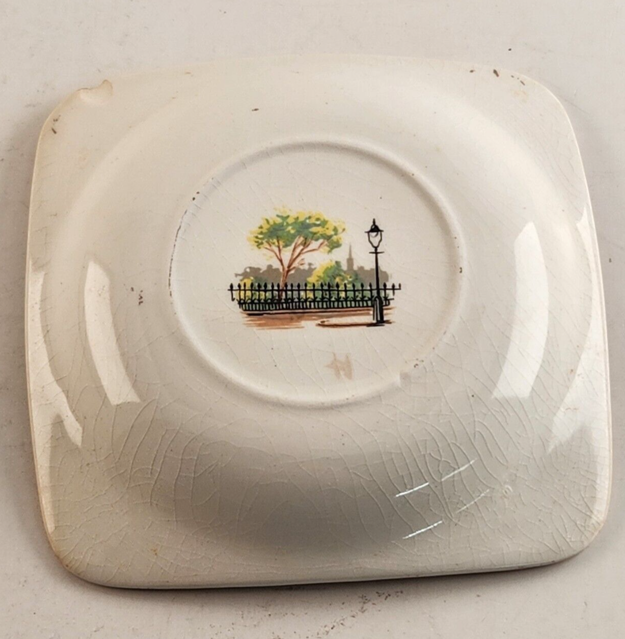 Vintage Piccadilly Circus Trinket Dish Durability Weatherby Hanley England