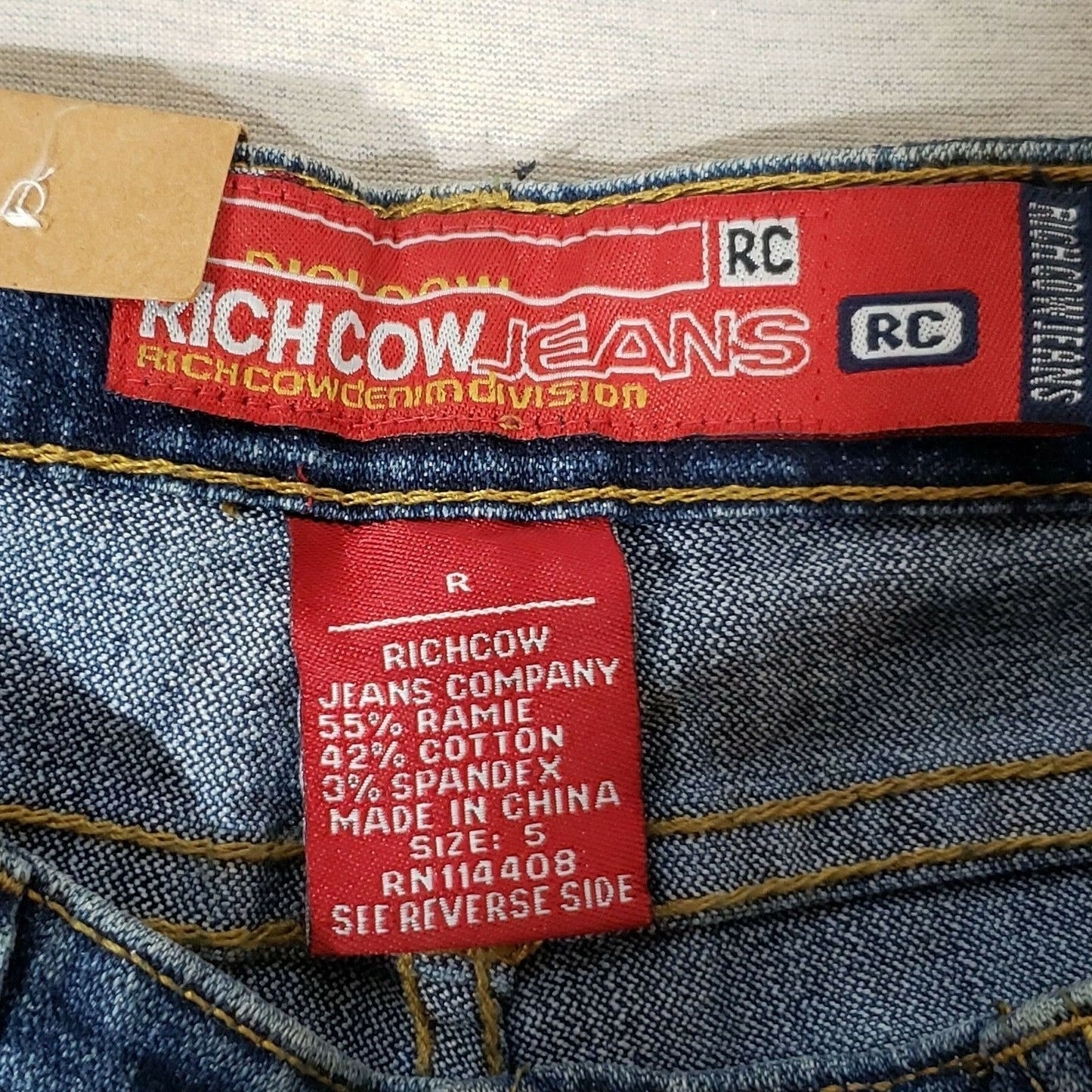 Richcow Womens Western Skinny Dark Denim Jeans Size 5 NWT