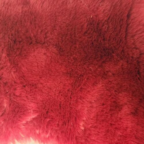 Red Heavy Velvet Christmas Stocking White Cuff Unbranded Large 8" Wide x 15" L