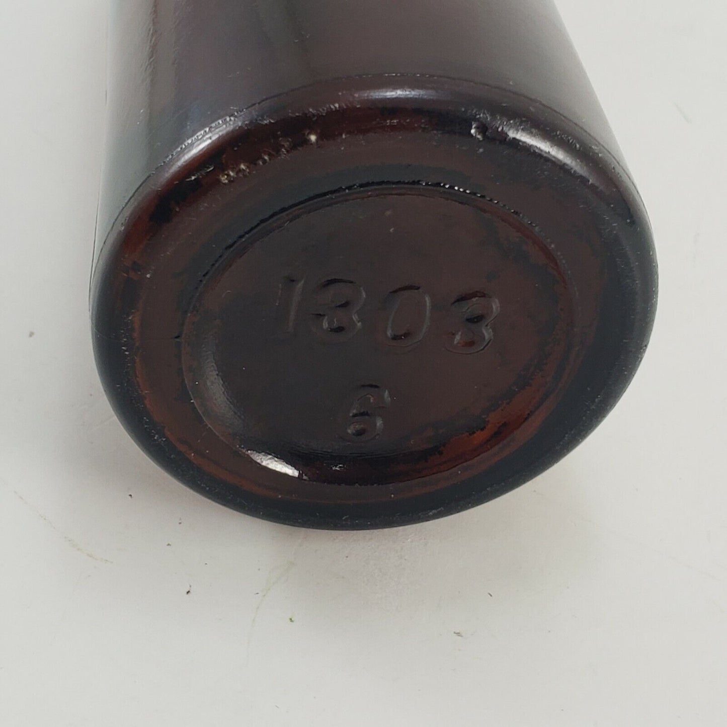 Embossed Hoster Brewing Col OH Beer Bottle Brown Blown Glass Clamp Lid 12 oz