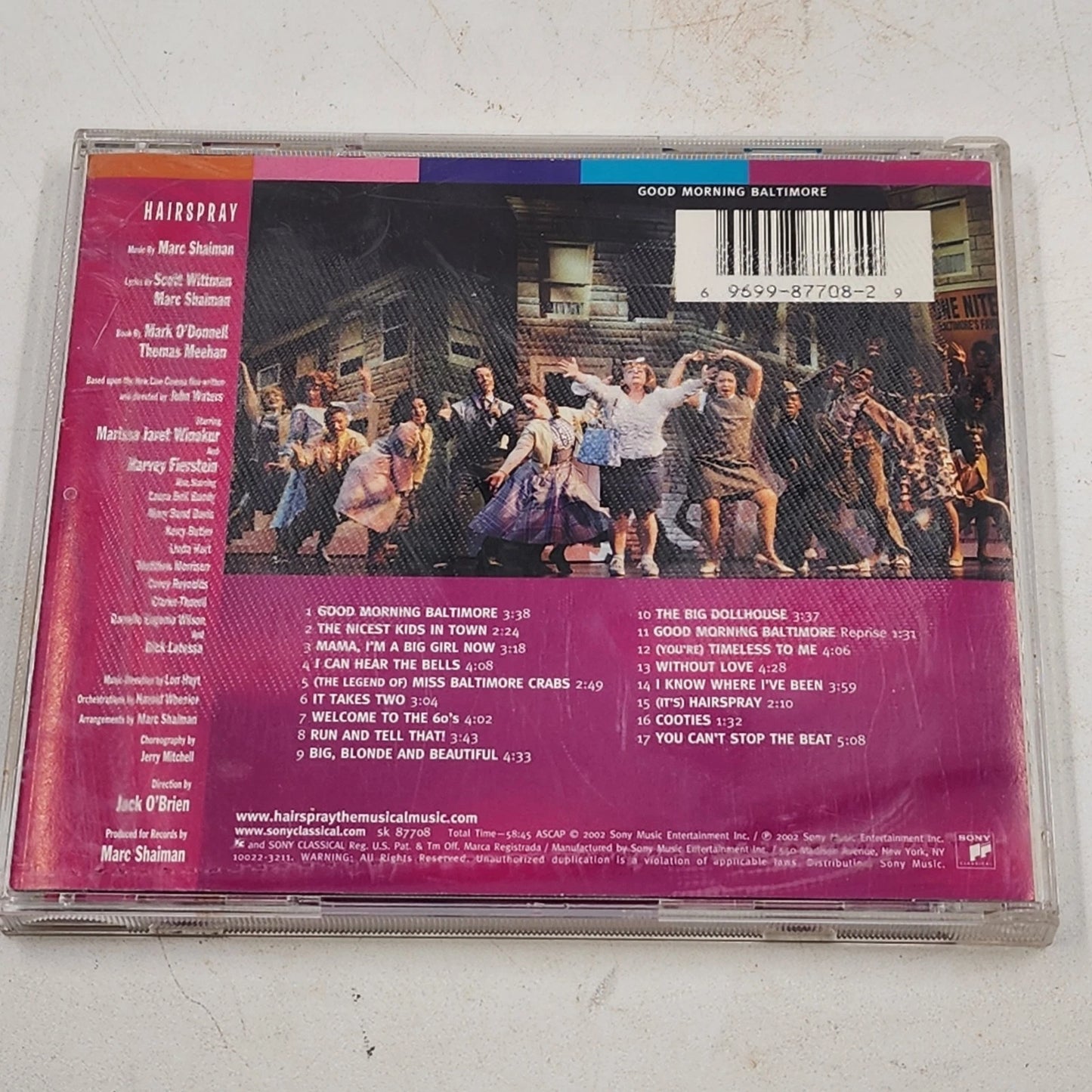 Hairspray Original Broadway Cast Recording CD 2002 Tony Award Winner Theatre