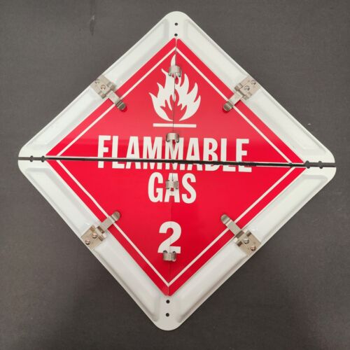 8 Legend DOT Placard Sign Aluminum Self Contained Split Panel for Roll-up Doors
