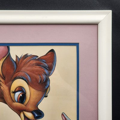 Disney Bambi & Thumper Friendship Print by Bruce McGaw Framed 14.5"x17" Artwork