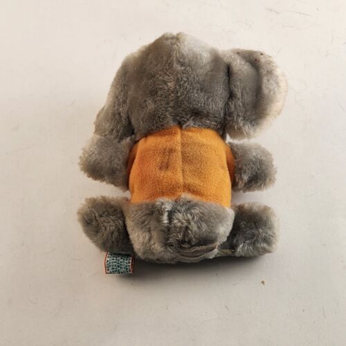 R Dakin Co Stuffed Elephant Good Luck Shirt Ground Nutshell Filled 1978 Vintage