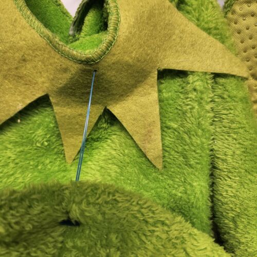 2T Kermit The Frog Dress Up Costume 3 Piece Toddler Set With Hood And Booties