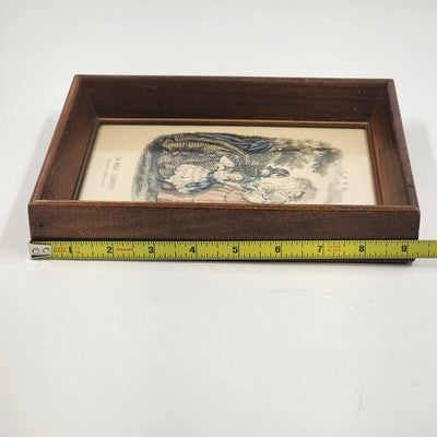 French La Mode Illustree Victorian Ladies Dress Art Print Framed by Fisher 1940