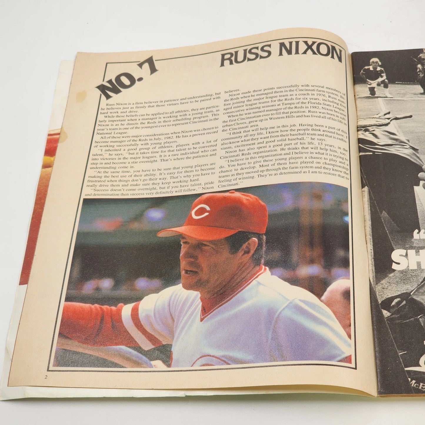 Cincinnati Reds 1983 Scorebook Program vs St Louis Cardinals Unscored