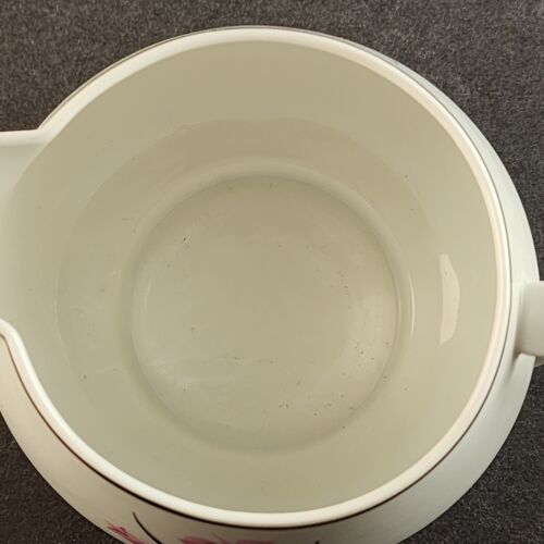 Creamer Caprice China Pattern by Easterling 4" x 3½" h Floral with Silver Trim