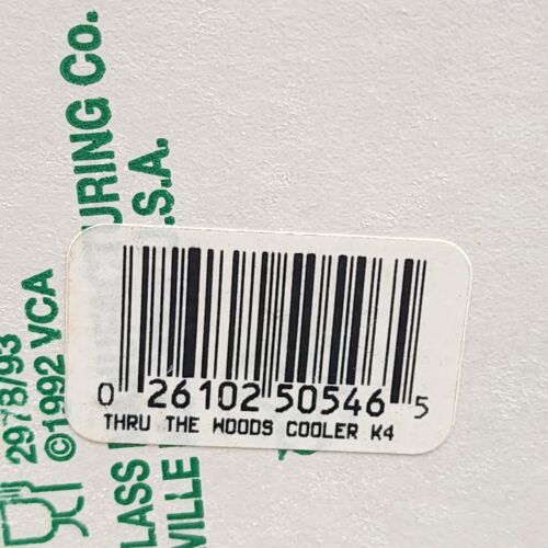 Luminarc Snow Tree Design 16 Oz Tumbler Set of 4 Holiday Glasses Vintage NIP