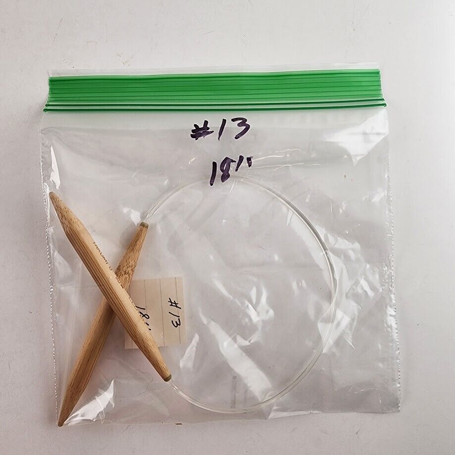 Circular Knitting Needle Bamboo Plastic Metal Size 8 - Size 15 Length 16" - 32"