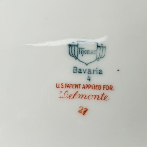 Bavaria Thomas Delmonte Covered Vegetable Oval Fine China Fruit Grapes Gold Gilt