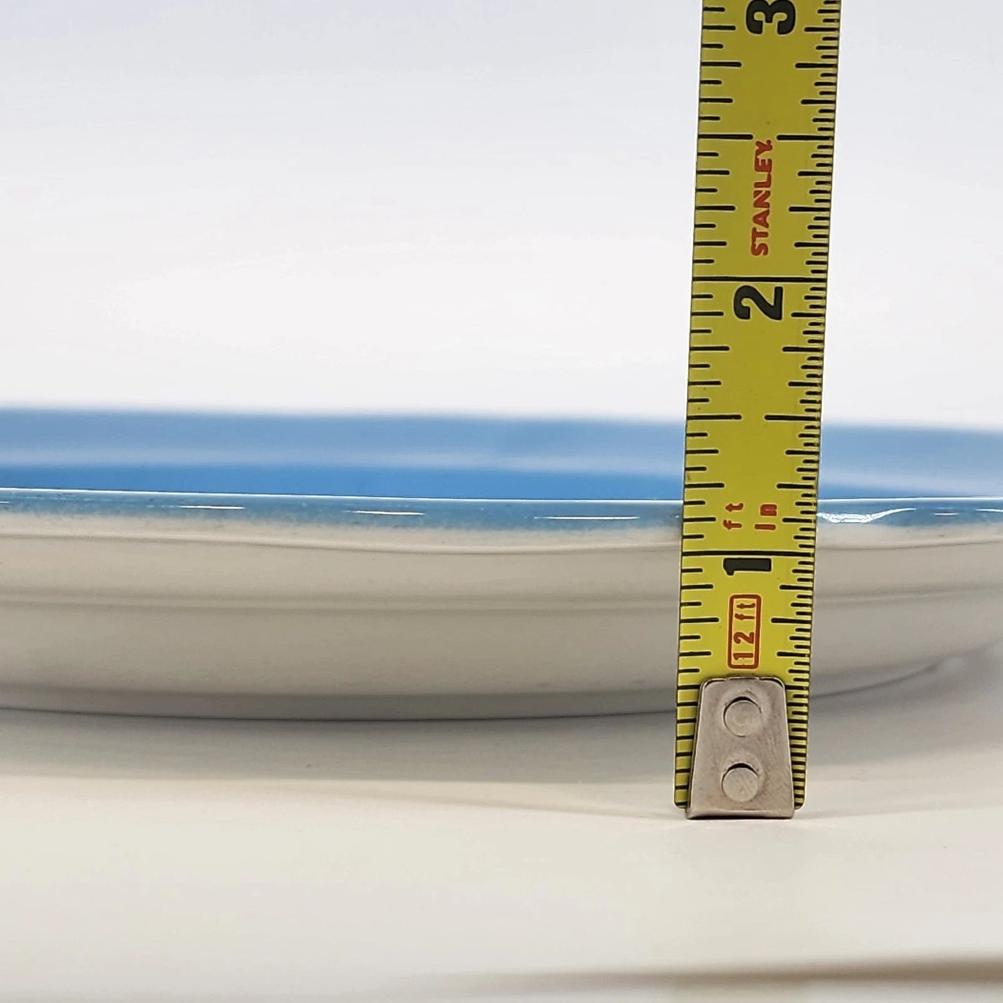 Linda Ironstone 4008 Oval Platter 12.5" Robin’s Egg Blue Oven Proof Japan Vtg