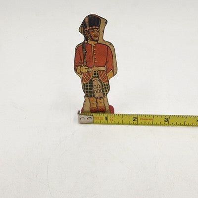 MARX Gordon Highlander #10 Toy Prop Tin Litho Army Soldier Flat Figure 1930's