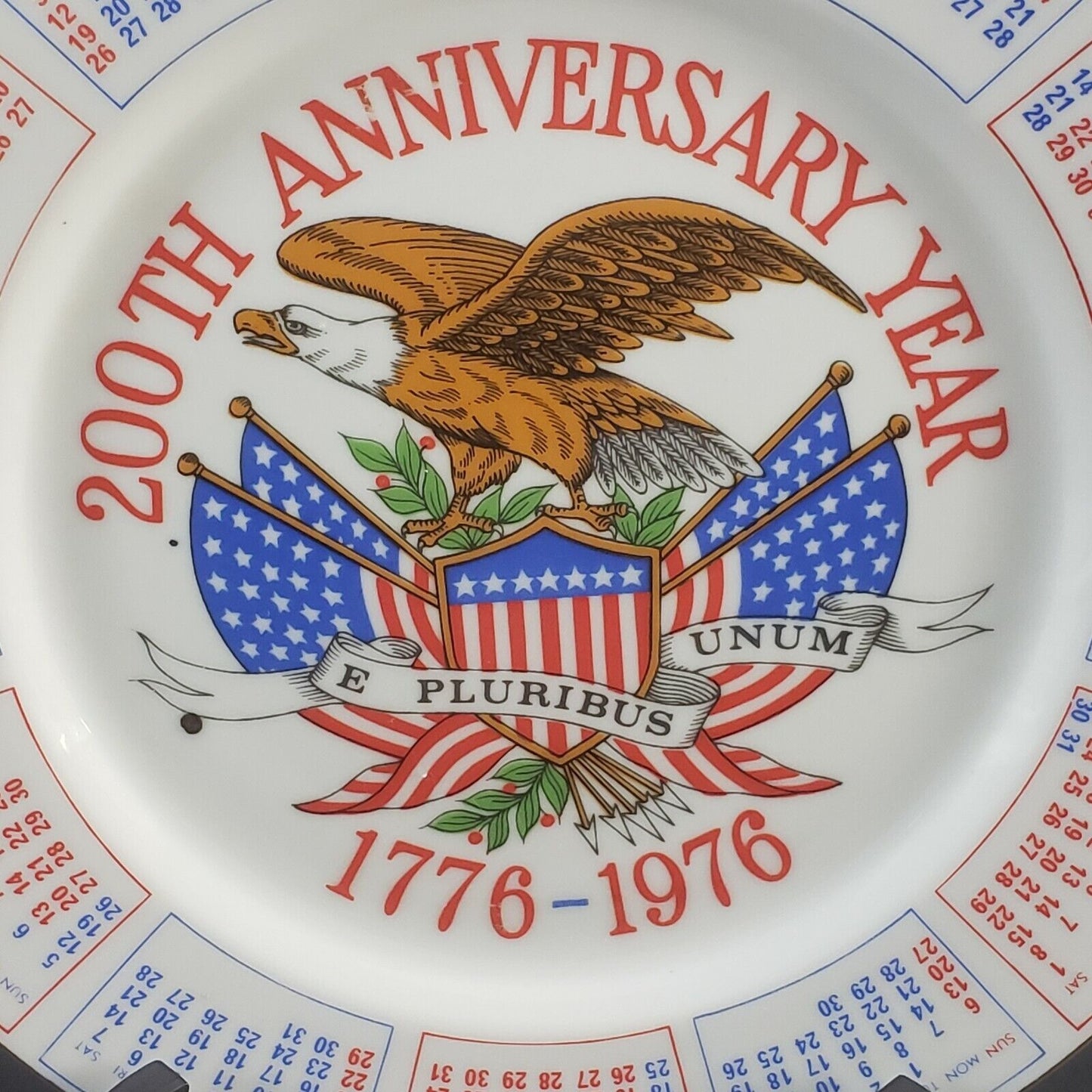 USA Bicentannial 1776-1976 Commemorative 200th Souvenir Plate Spencers Gifts