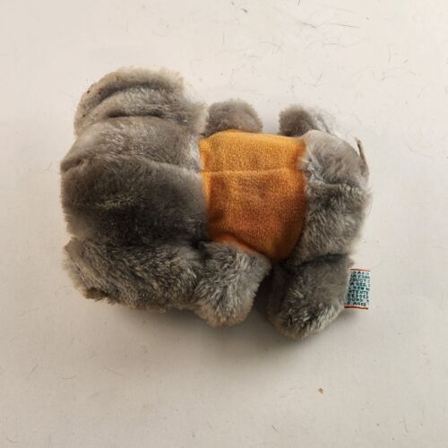 R Dakin Co Stuffed Elephant Good Luck Shirt Ground Nutshell Filled 1978 Vintage