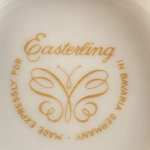 Creamer Caprice China Pattern by Easterling 4" x 3½" h Floral with Silver Trim