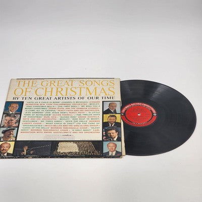 10 Christmas Record Albums Multi Artist LP Vinyl Records 50's 60's Standard VTG