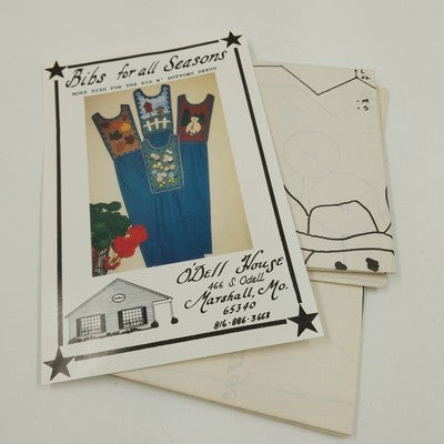 Bibs for All Seasons OS Sewing Pattern by Betty Sue O'Dell Uncut VTG Housewear