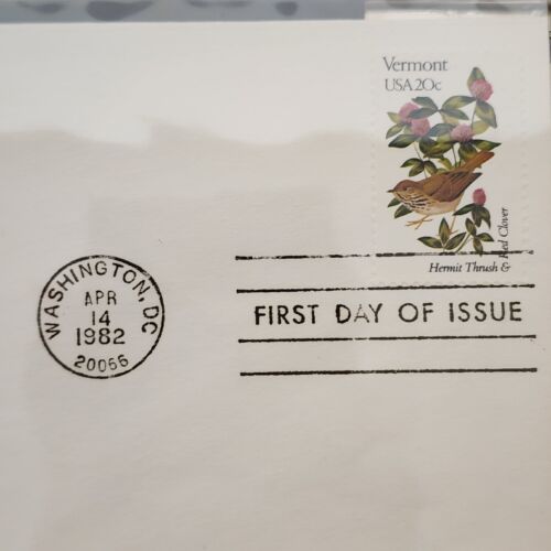 Official Birds & Flowers of Our 50 States 1st Day Cover Coll 1982 Postage Stamps