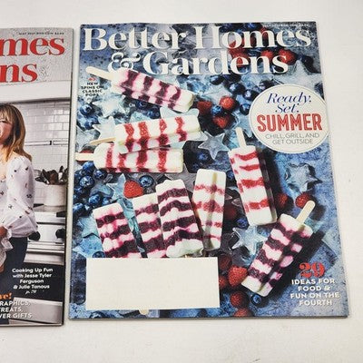 Better Homes and Gardens Magazine By Meredith Lot of 2 May and July 2021 Edition