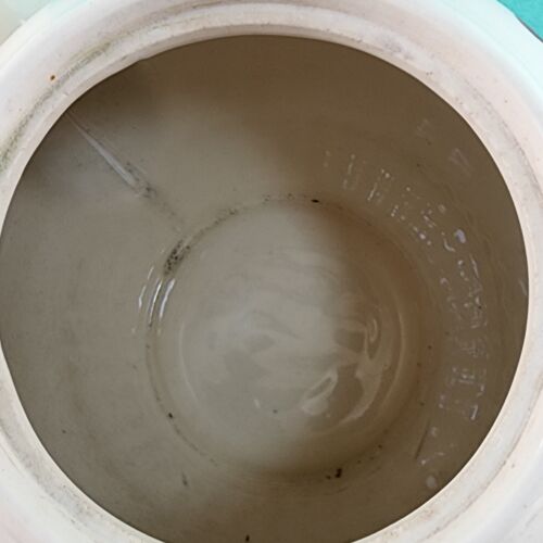 Shawnee Pottery USA Hand Painted Teapot w Lid Red Floral Design 4 Cup Capacity