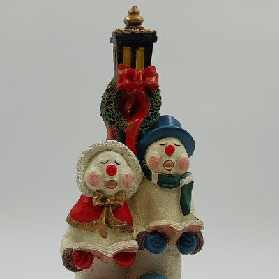 Windsor Collection Snowman Carolers Figurine 12" w/ Box Christmas