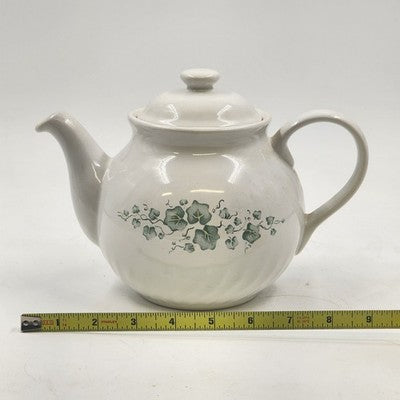 Corelle Coodinates Callaway Ivy Stoneware Teapot w/ Lid 5-Cup Corning Ware