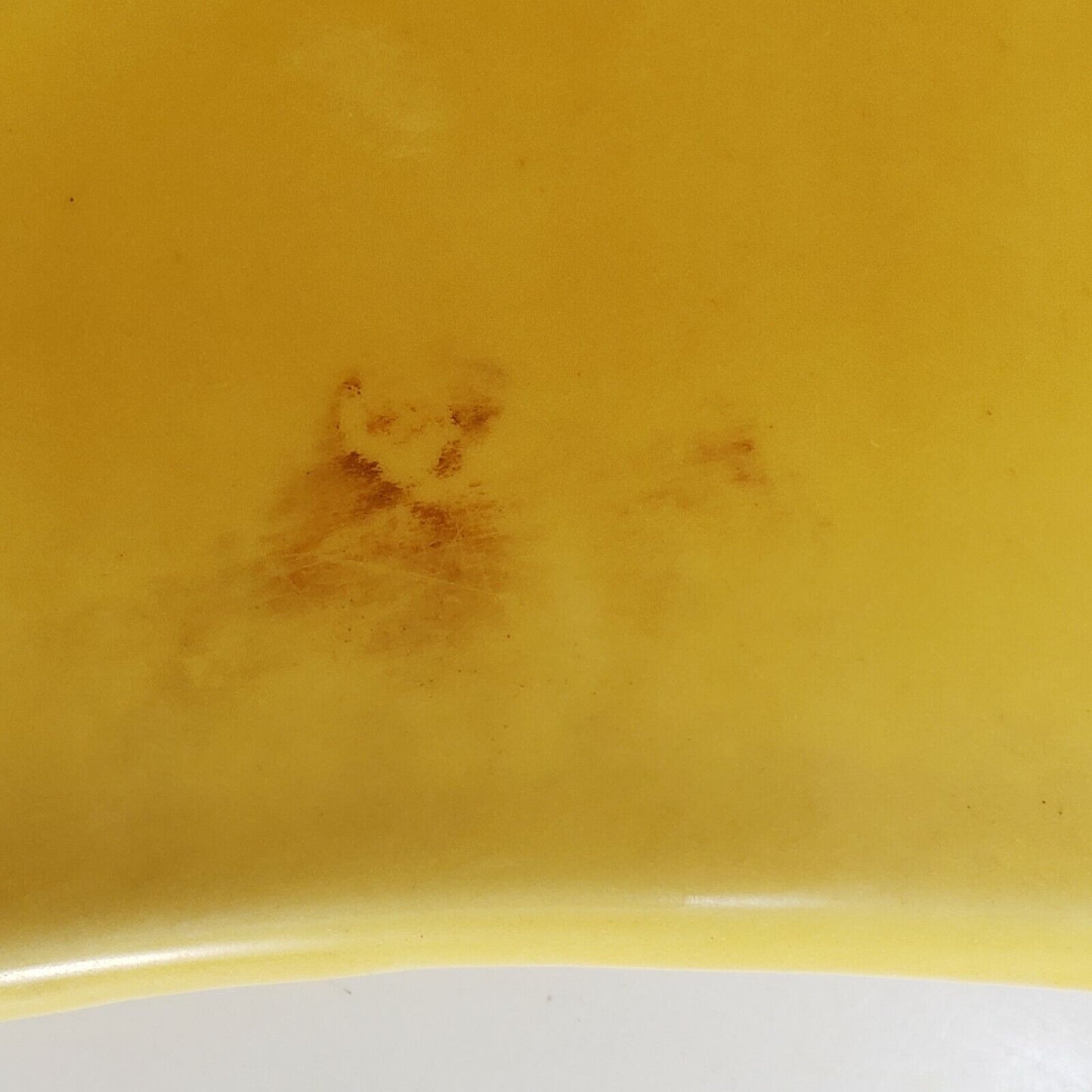 Shawnee Yellow Dog Bone Planter USA #153 Ribbed Sides 9.5"x6"