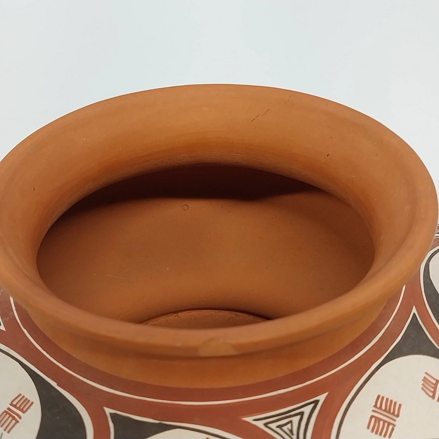 Quíbor Lara Venezuela Terracotta Vase Geometric Aruba 6.75" Vintage Chipped