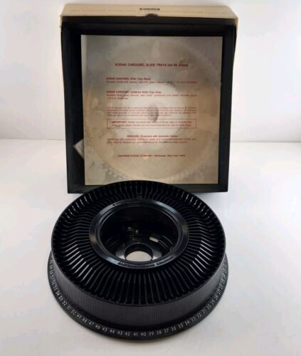 Kodak Carousel Rotary 80 Slide Tray For Slide Projectors Keystone Vintage in Box
