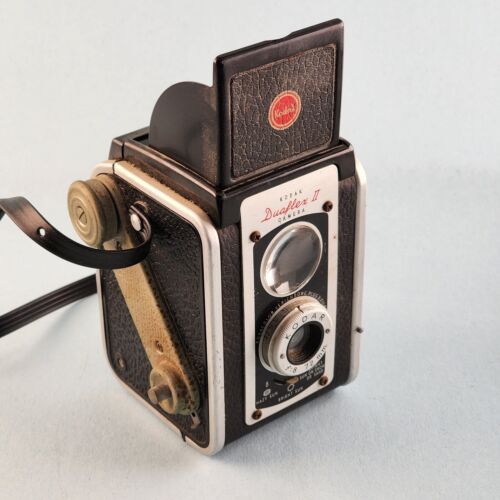 Kodak DuaFlex II Camera Flash Attachment Strap 1940's Shutter Operates Corrosion