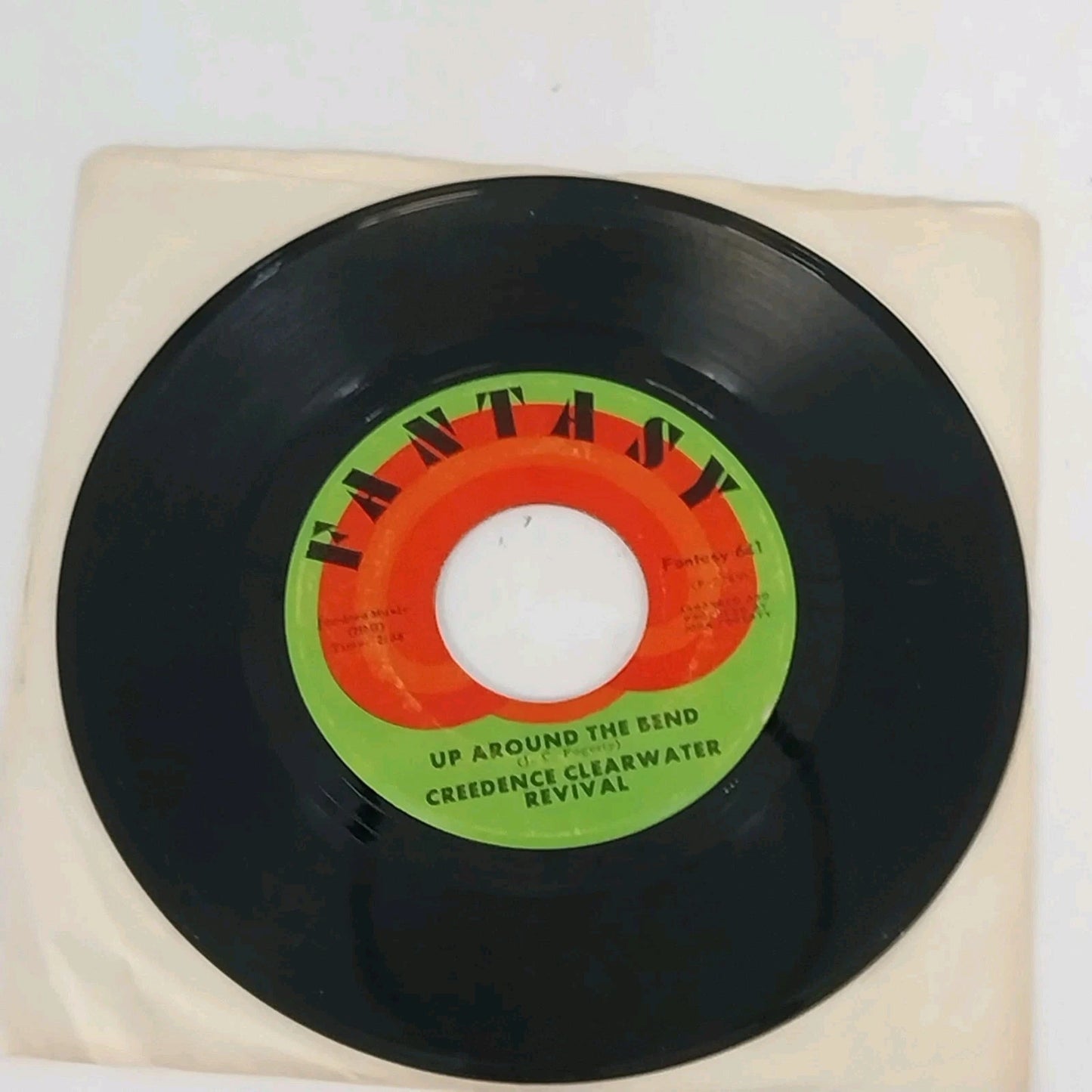 CCR Run Through The Jungle 45 RPM Vinyl Up Around The Bend