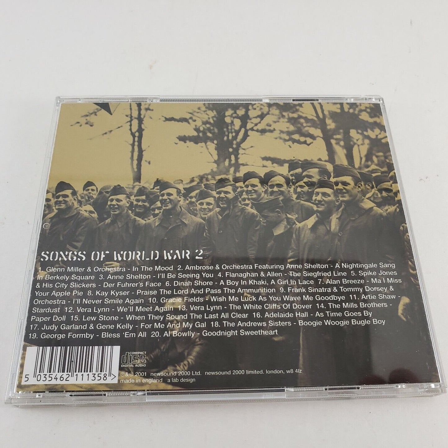 Pearl Harbor Songs of WWII CD 2000 Boogie Woogie Bugle Boy In the Mood