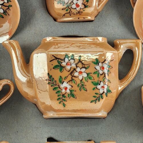 Little Hostess Toy Childs Tea Set Nagoya Japan No 600 In Box Daisy Pattern 12 Pc
