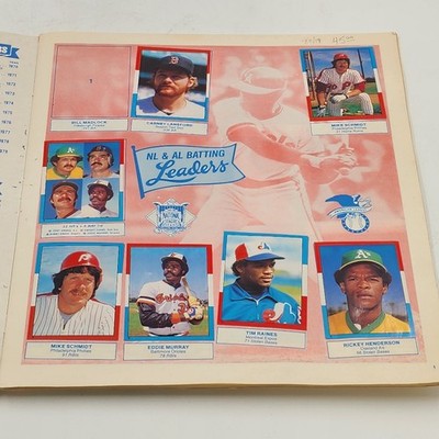 1982 Topps Baseball Sticker Album Gary Carter Cover 215/260 Stickers 83% Filled