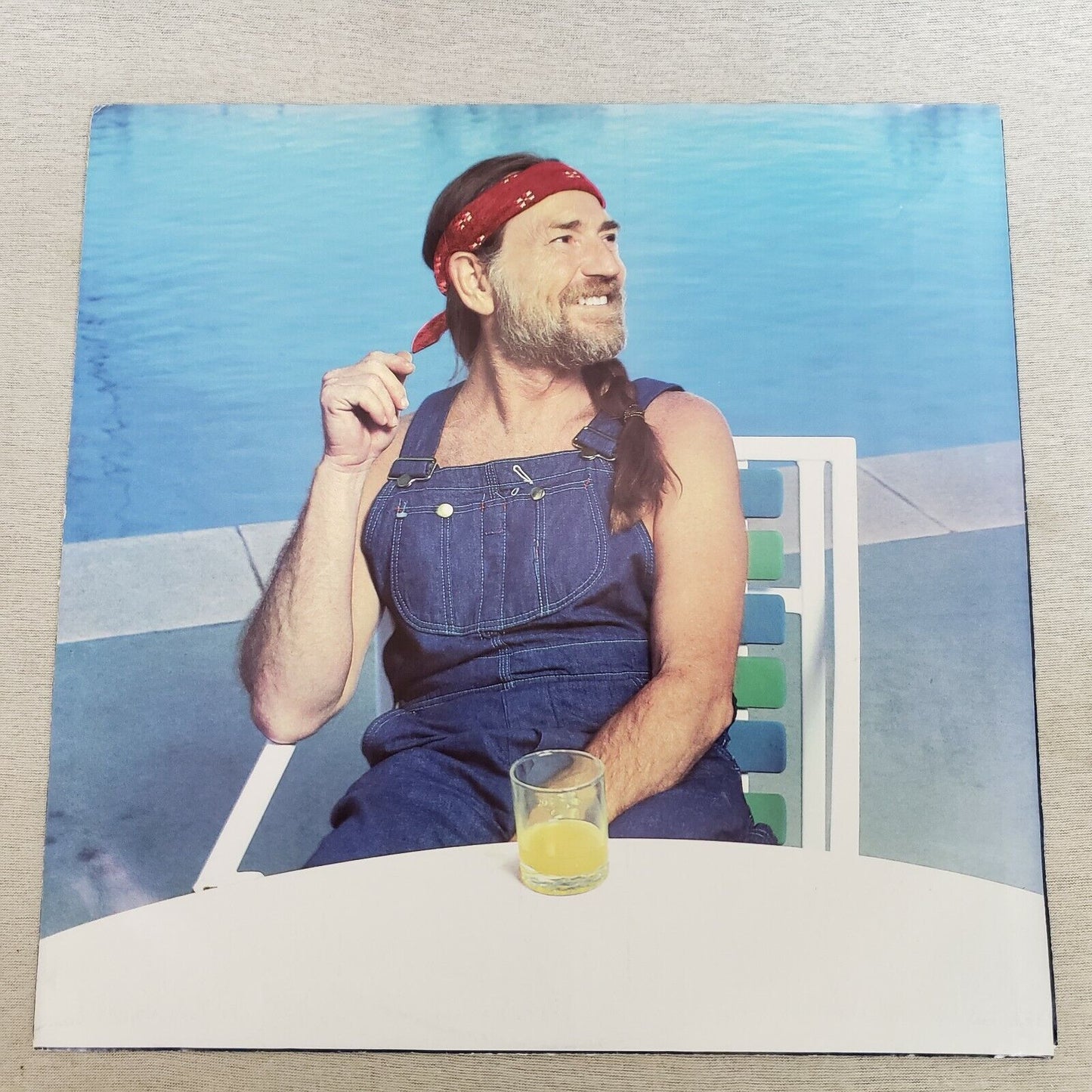 Willie Nelson Vinyl LP Without A Song 1983 Columbia FC 39110 Golden Earrings